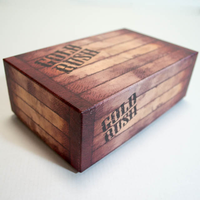 GOLD RUSH カードゲーム箱（フルカラー印刷の貼箱）